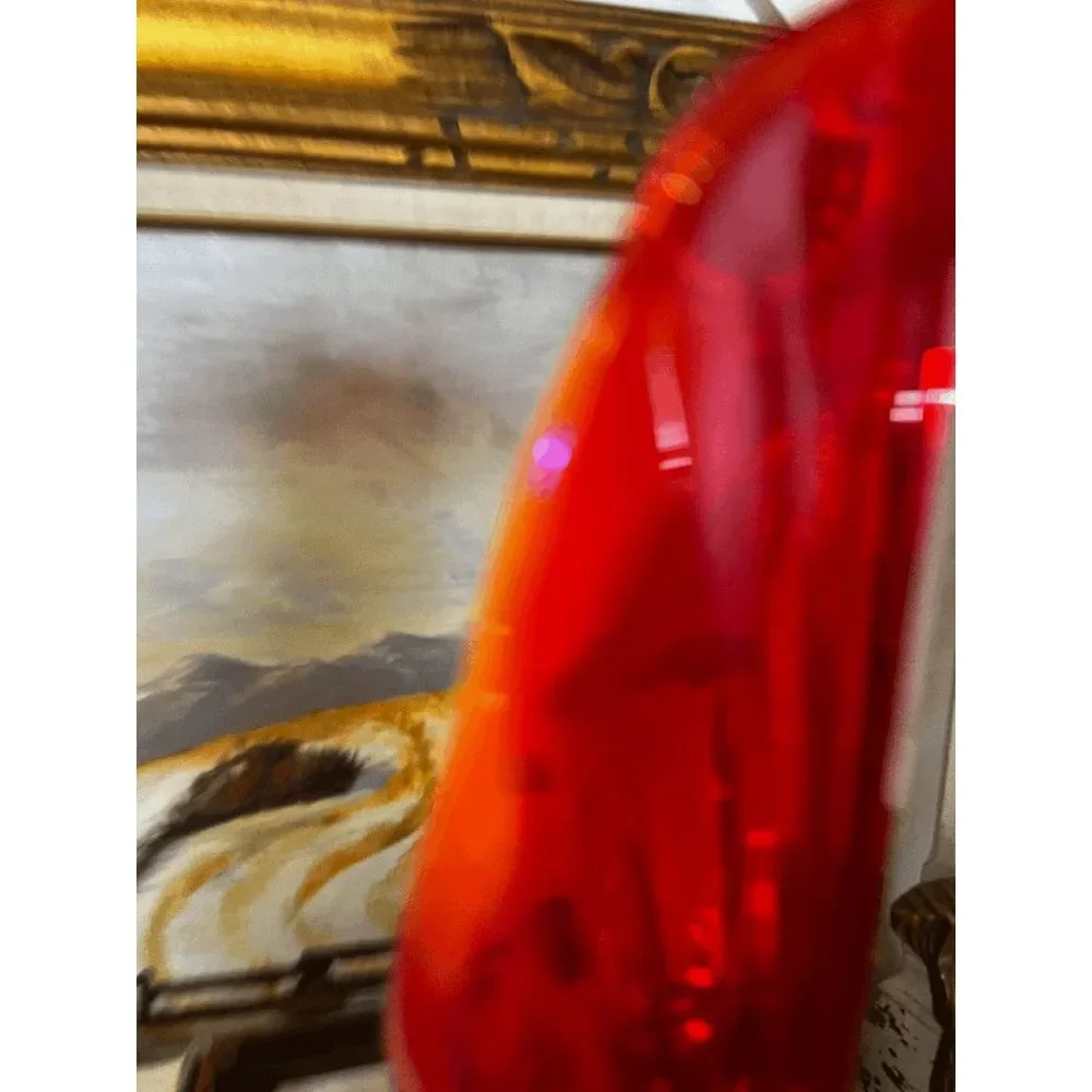 Vintage Fenton Valencia Amberina Glass Swung Vase DO NOT BUNDLE WITH OTHER ITEMS